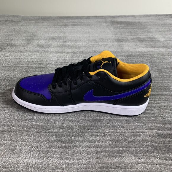 Nike Air Jordan 1 Low Mens 11.5 "Dark Concord" (553558-075) Lakers Purple NEW - Picture 5 of 10
